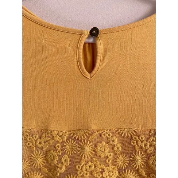Matilda Jane Mustard Yellow Bocce Ball Top Sz S - Picture 14 of 14